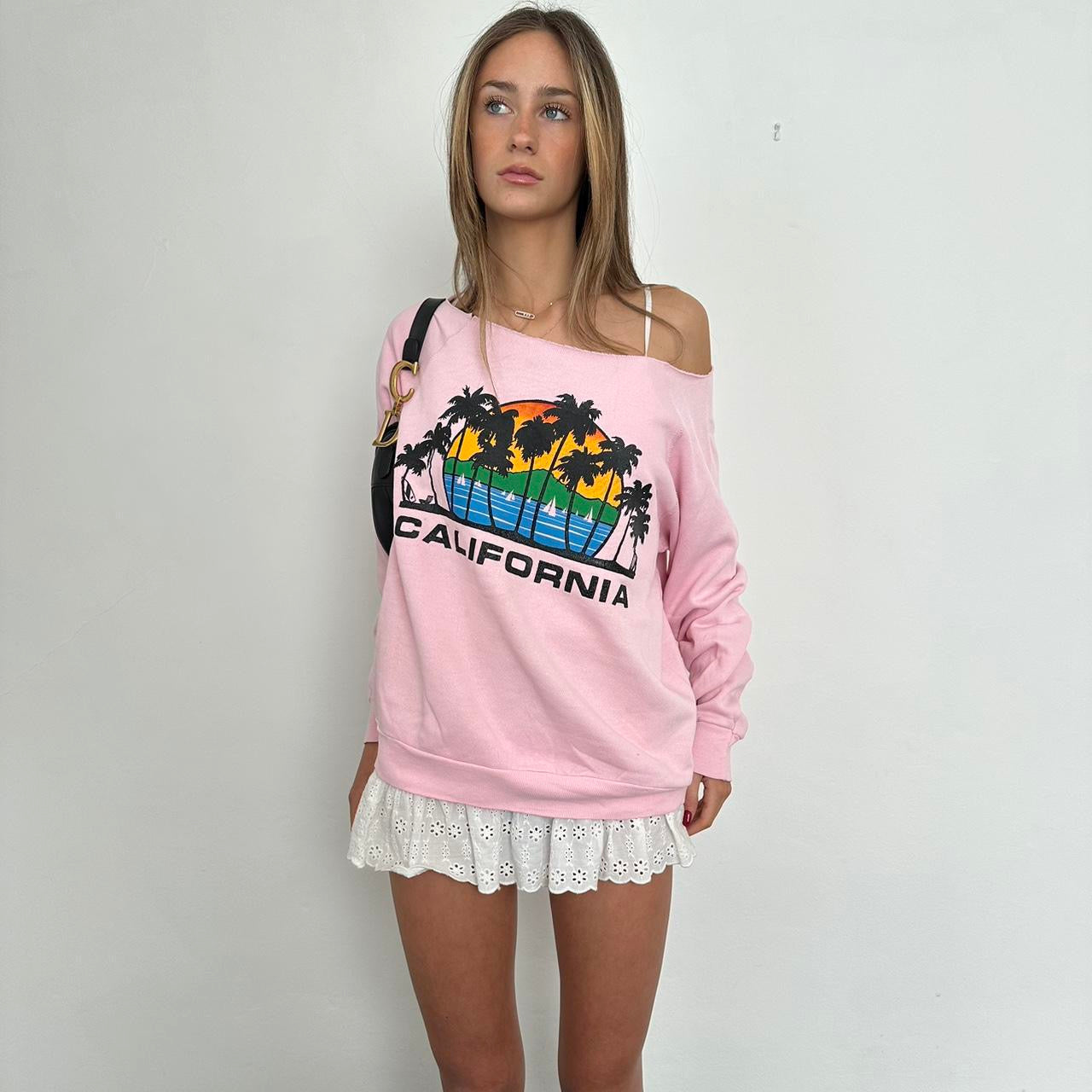 Vintage 90s California pink sweatshirt