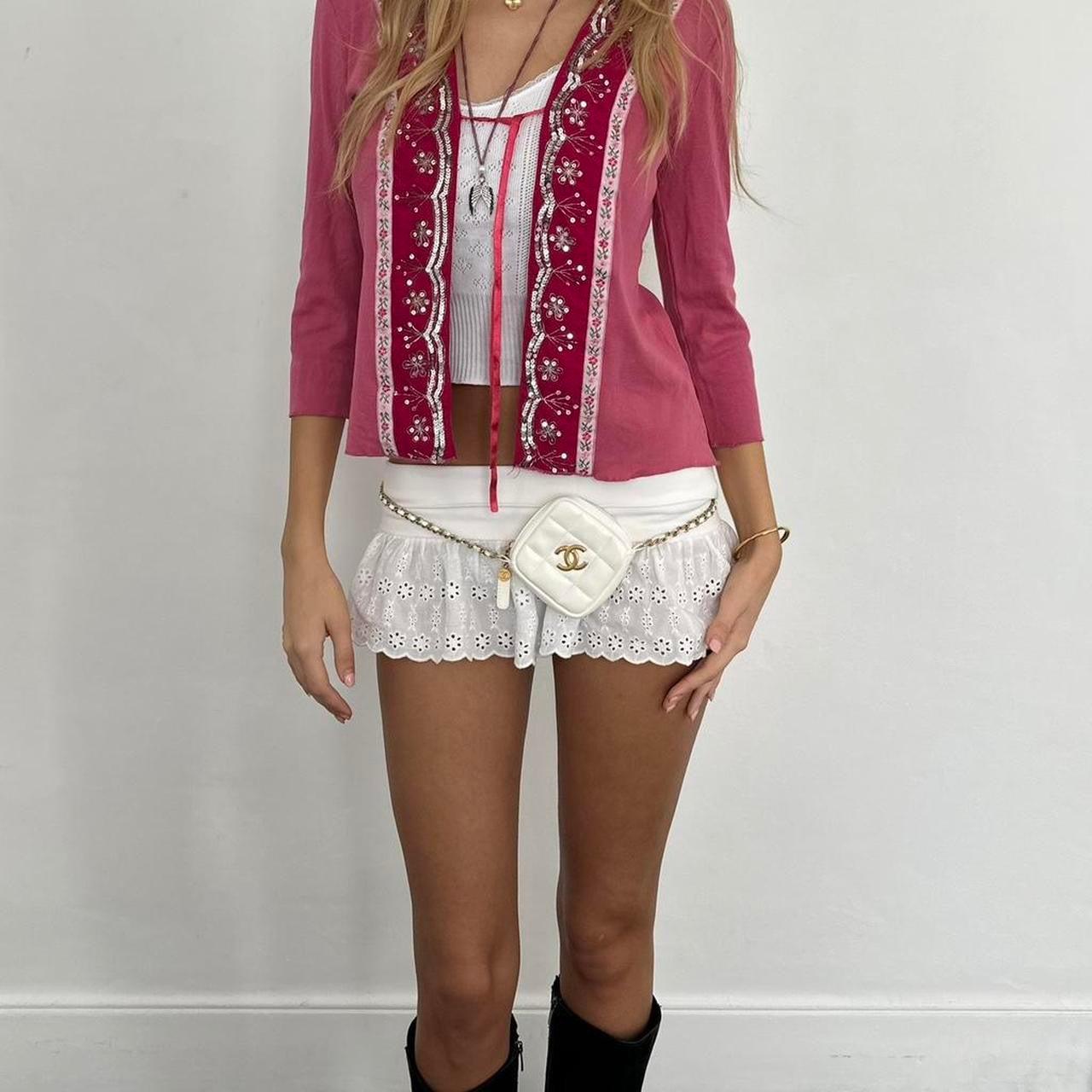 Vintage 90’s floral pink & red dreamy cardigan