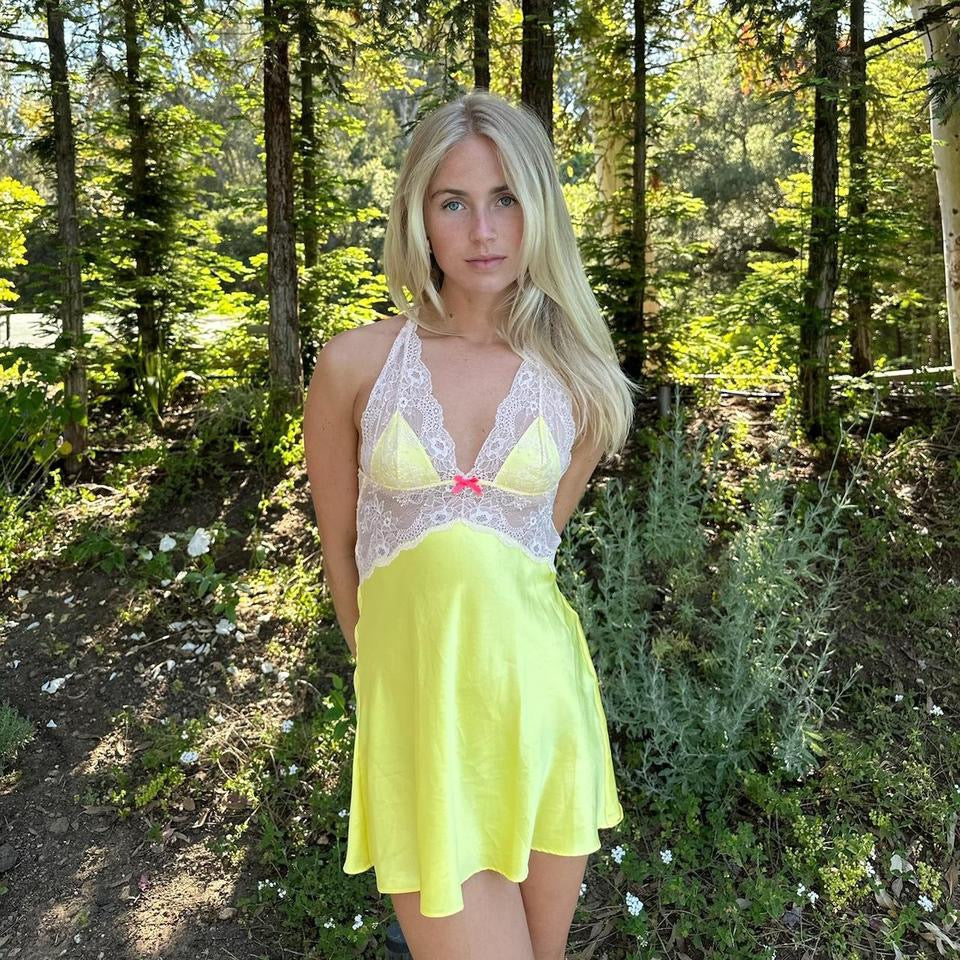 Vintage 90’s Victoria’s Secret yellow dress