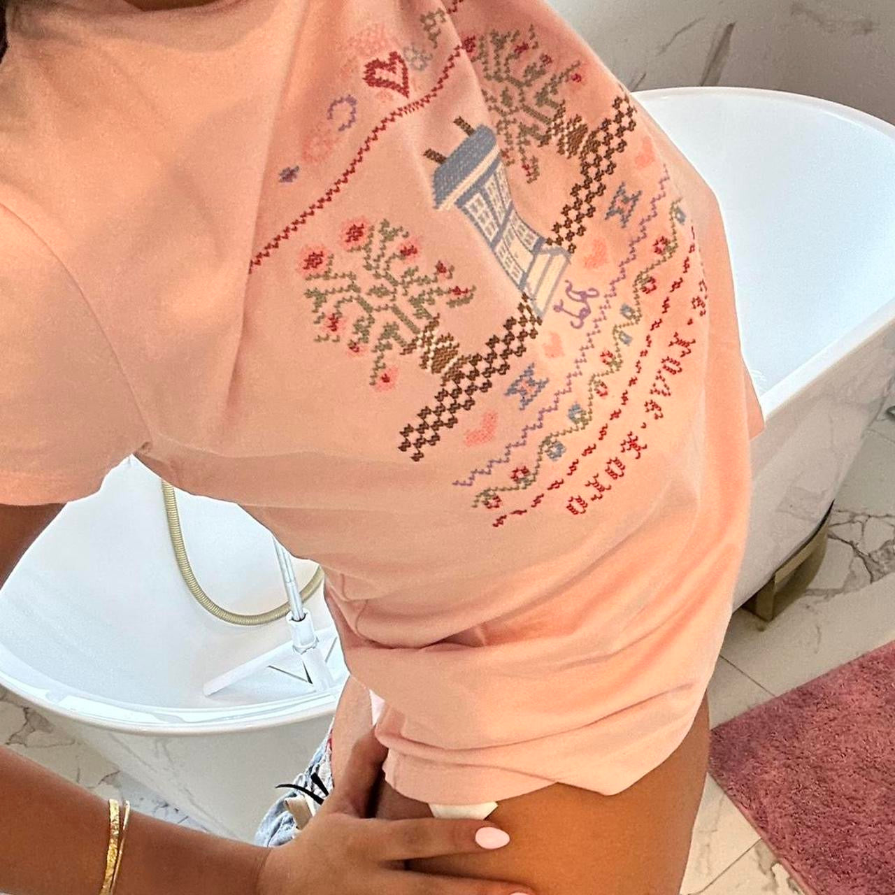 Vintage Ralph Lauren pink baby tee