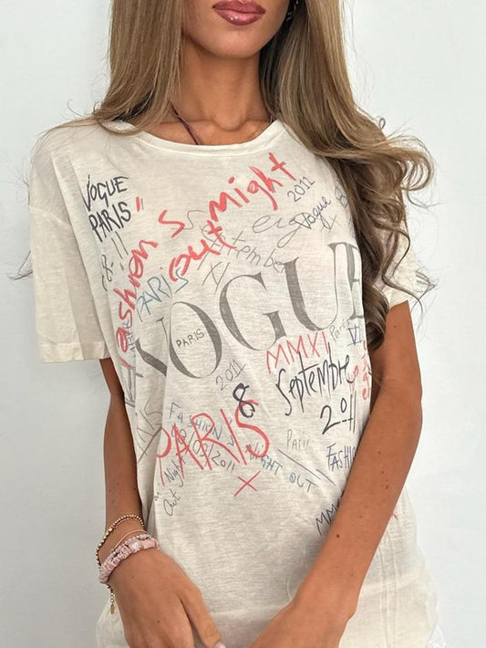 Vintage 00’s Vogue graphic top
