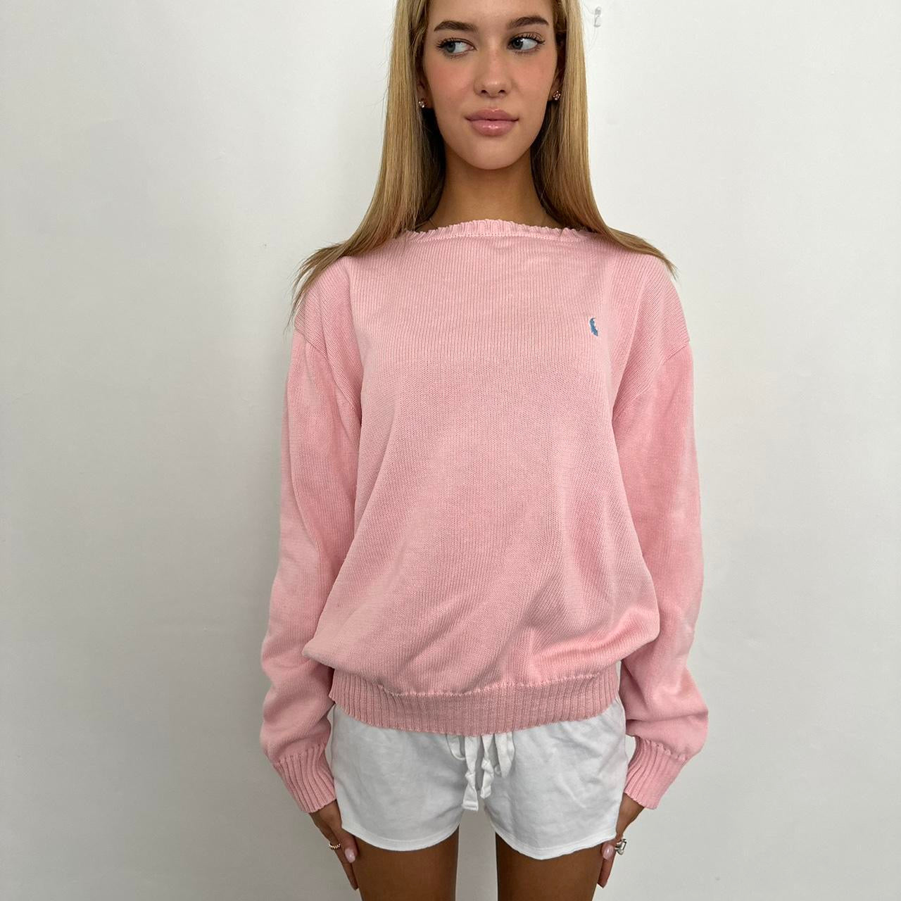 Vintage 90’s Ralph Lauren pink sweater 🪽