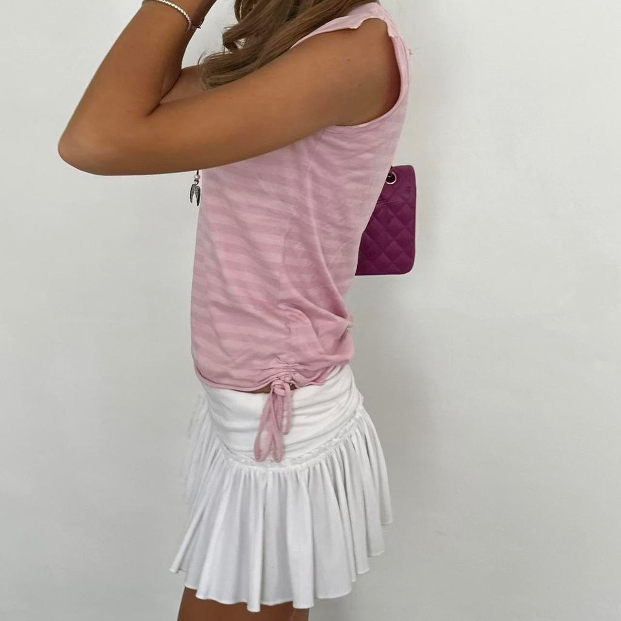 Vintage 00s pink striped top