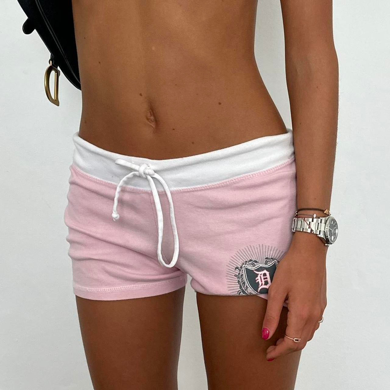 Vintage 2000’s pink varsity shorts