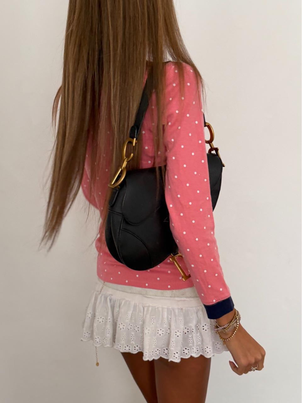 Vintage 00’s polka dot long sleeve top