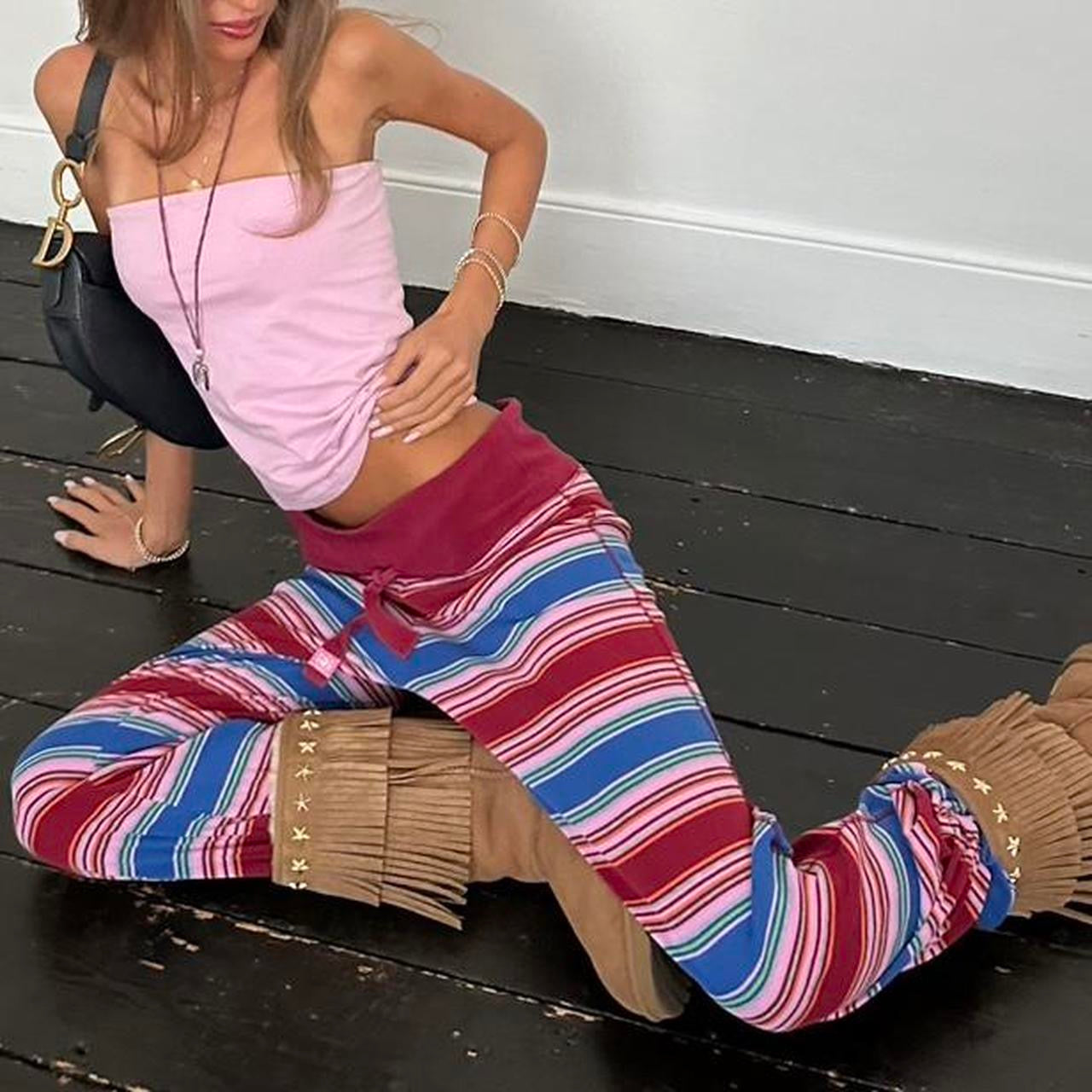 Vintage 2000’s Victoria’s Secret rare striped pants