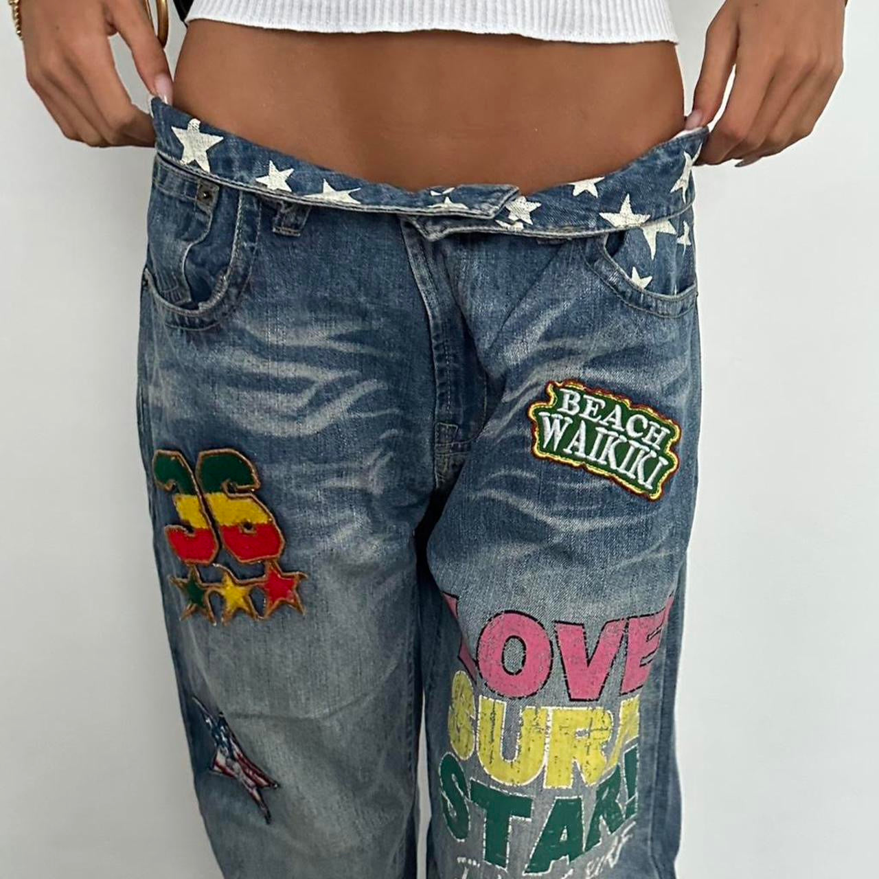 Vintage 2000’s SURF painting jeans