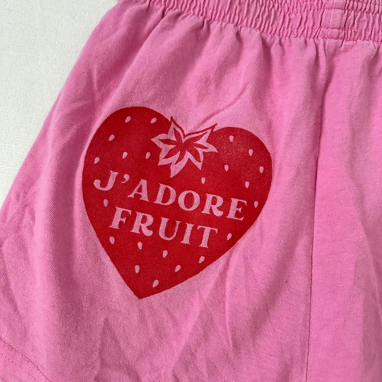 Vintage J’adore fruit pink shorts 🍓