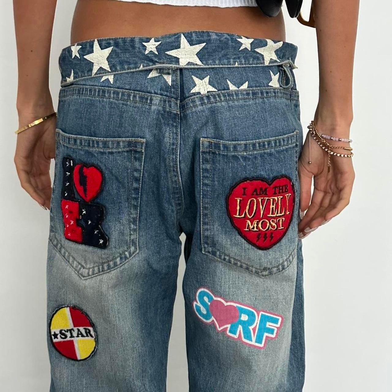 Vintage 2000’s SURF painting jeans