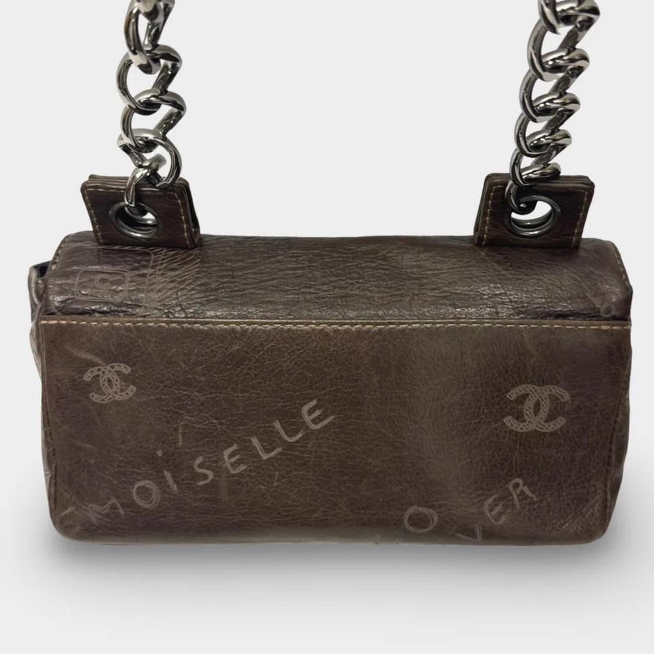 CHANEL 2003-2004 brown Mademoiselle handbag