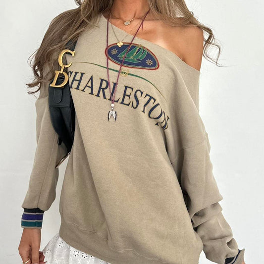 Vintage 90’s Charleston off the shoulder sweatshirt