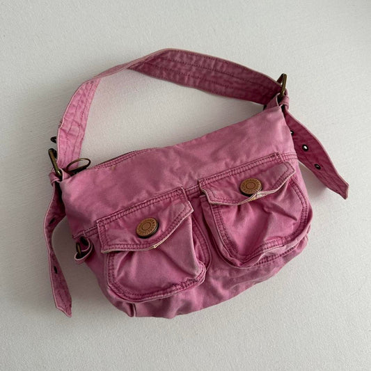 Vintage pink cargo bag 🍥