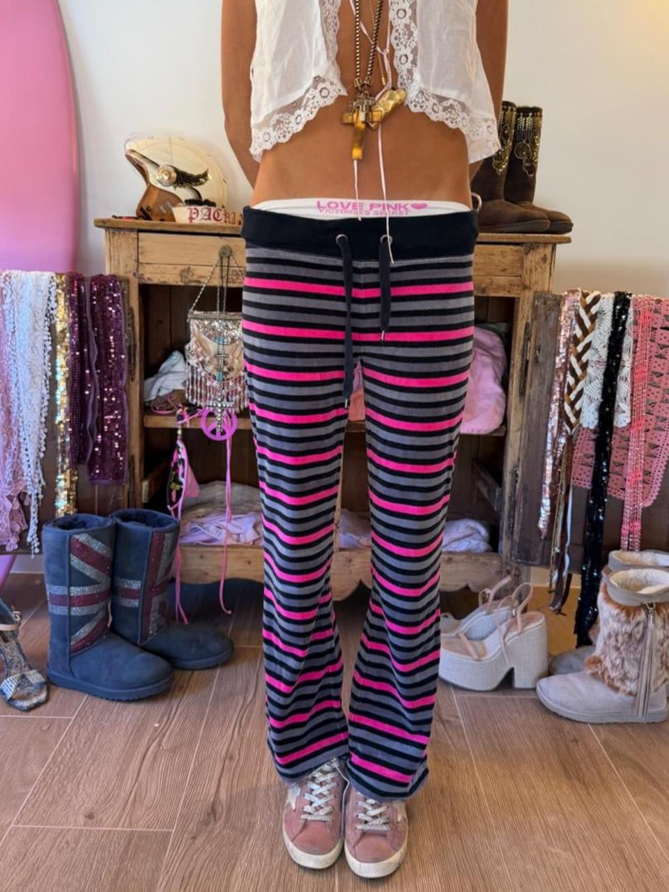 Vintage 00’s striped sweatpants