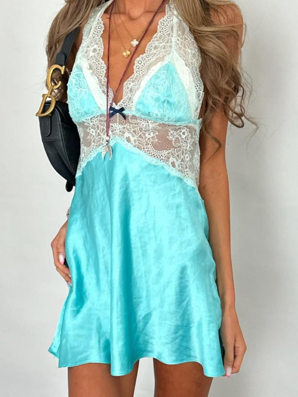 Vintage 00’s Victoria’s Secret blue mini dress