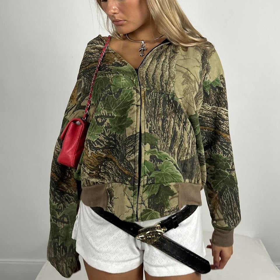 Vintage 90’s camouflage hoodie