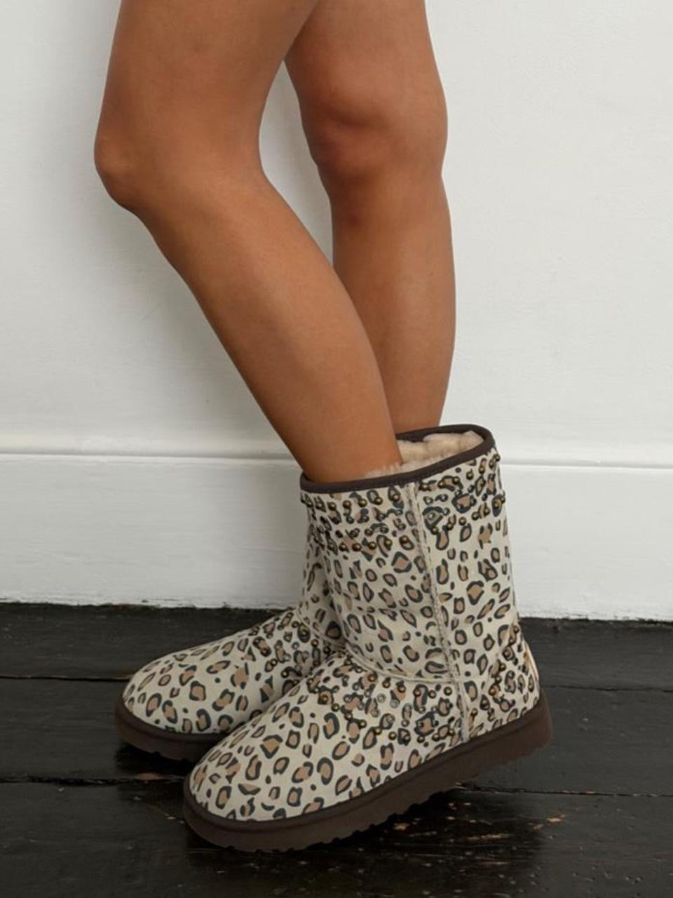 Vintage 2010 Jimmy Choo leopard print X Ugg boots