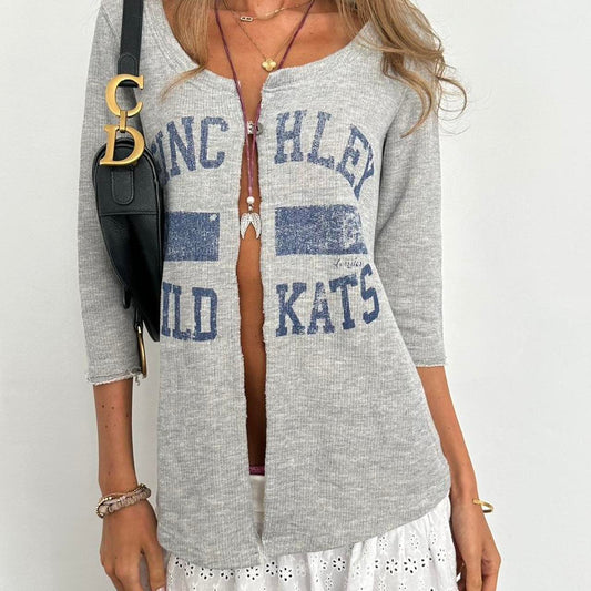 Vintage 2000s varsity graphic top