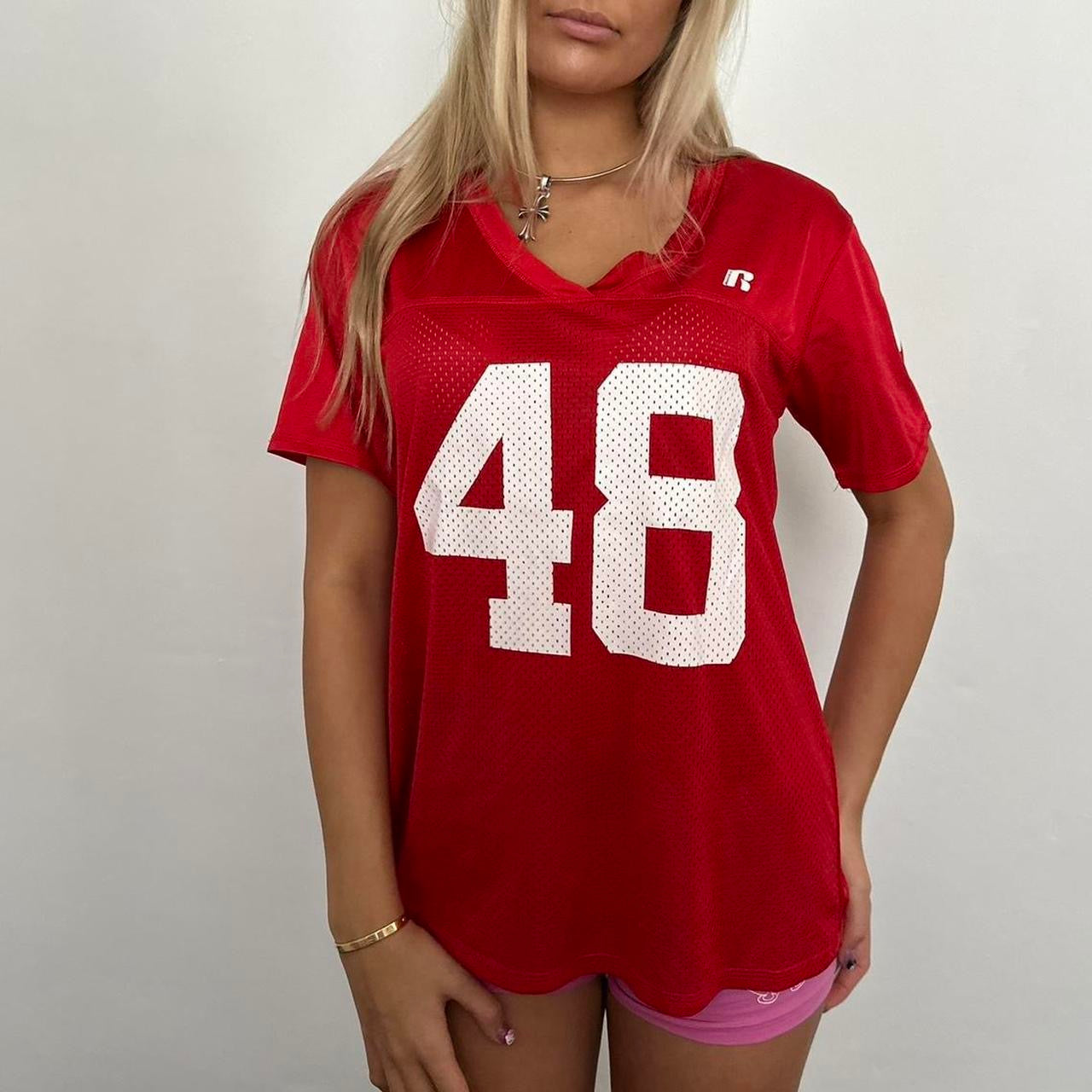 Vintage red jersey top