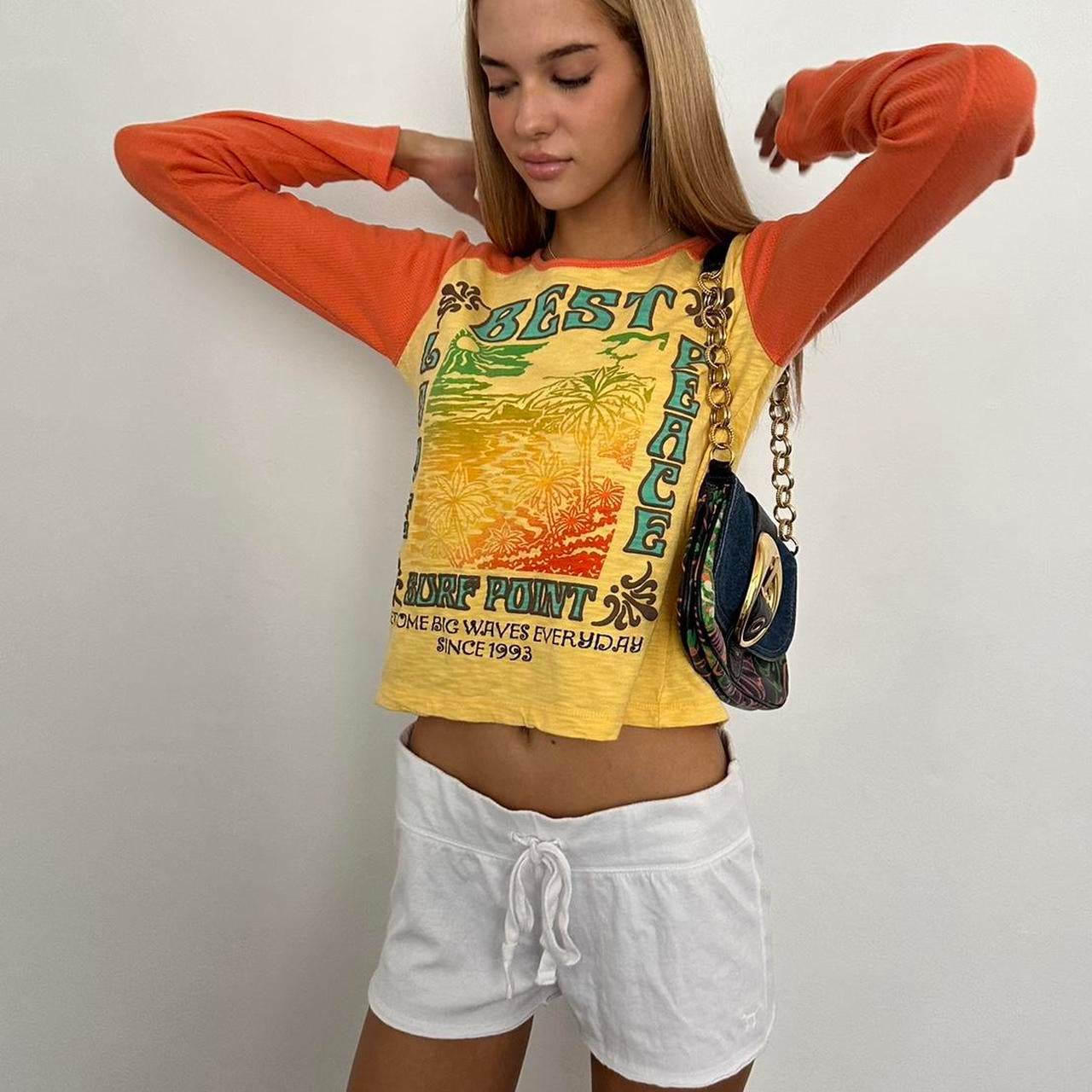 Vintage 90’s surf girl long sleeve top