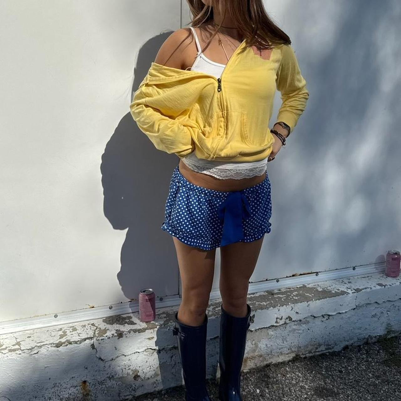 Vintage Victoria’s Secret navy polka dot shorts