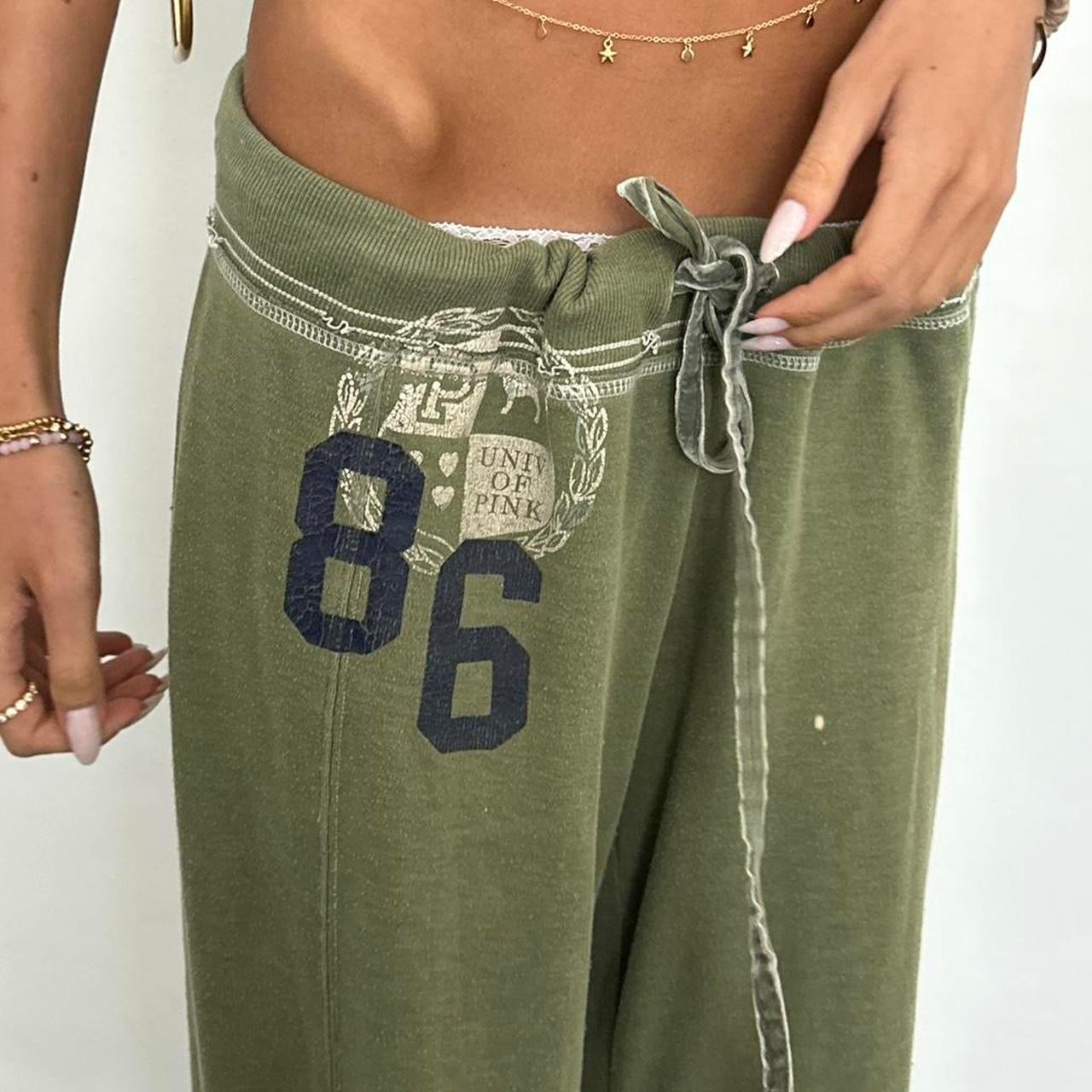 Vintage 00s Victoria’s Secret rare khaki green sweatpants