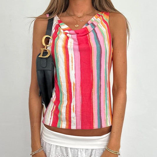 Vintage 90’s striped colourful top