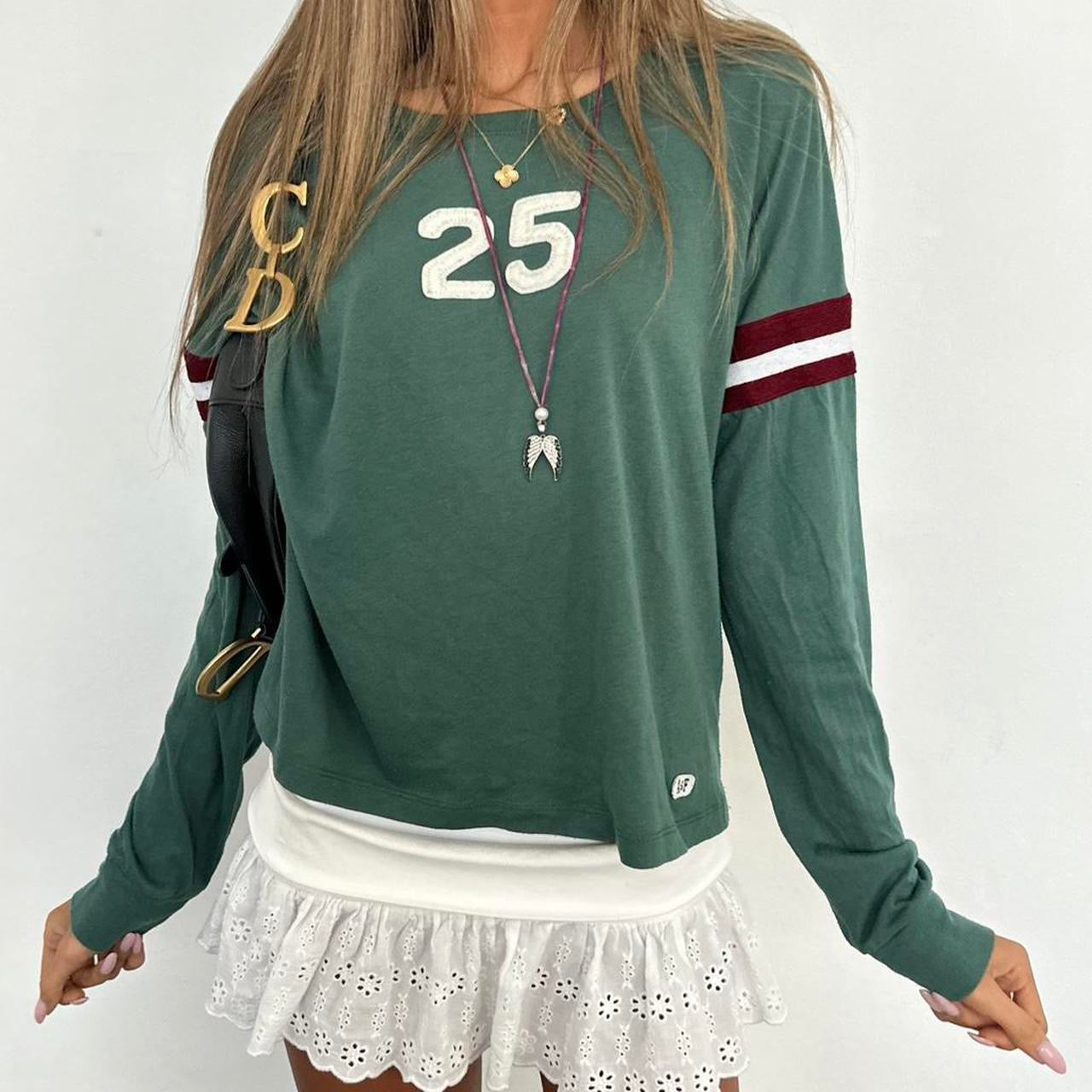 Vintage Abercrombie and Fitch green long sleeve top