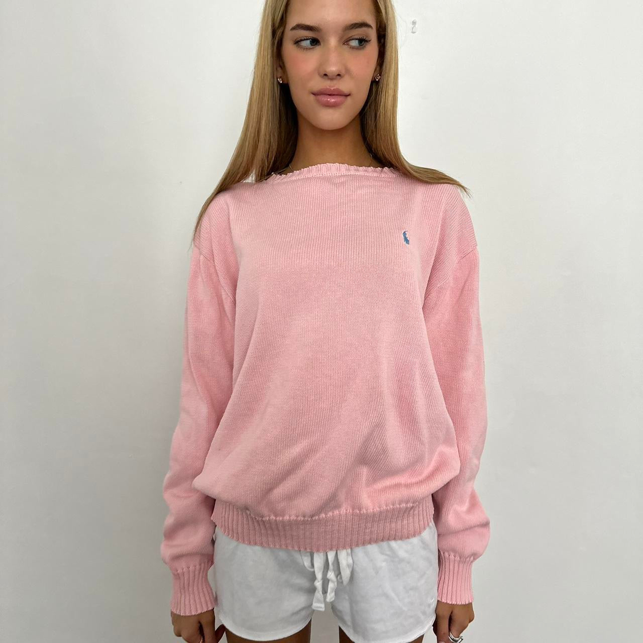 Vintage 90’s Ralph Lauren pink sweater 🪽