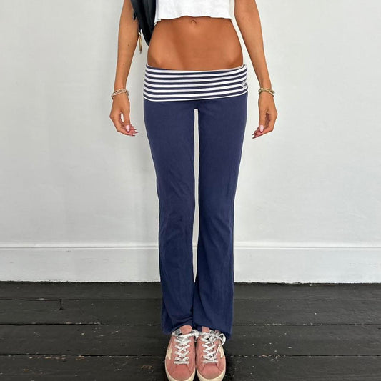 Vintage 2000’s navy fold over striped pants