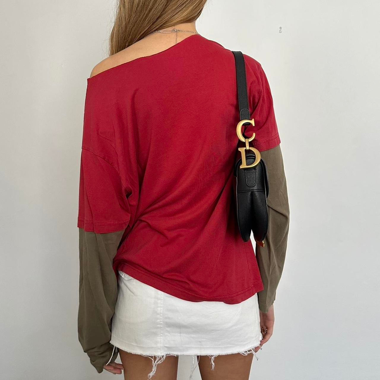 Vintage skater red long sleeve top