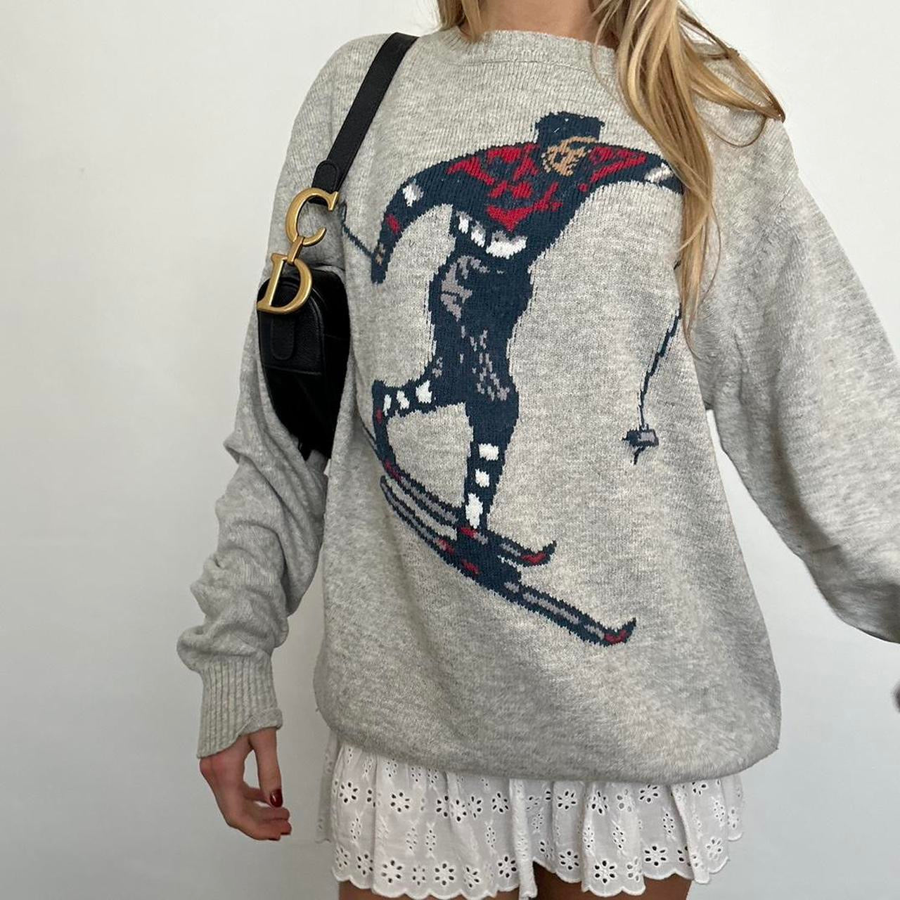 Vintage 90’s ski knitted jumper