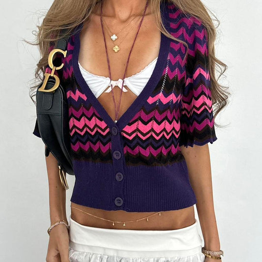 Vintage 2000s purple cardigan top