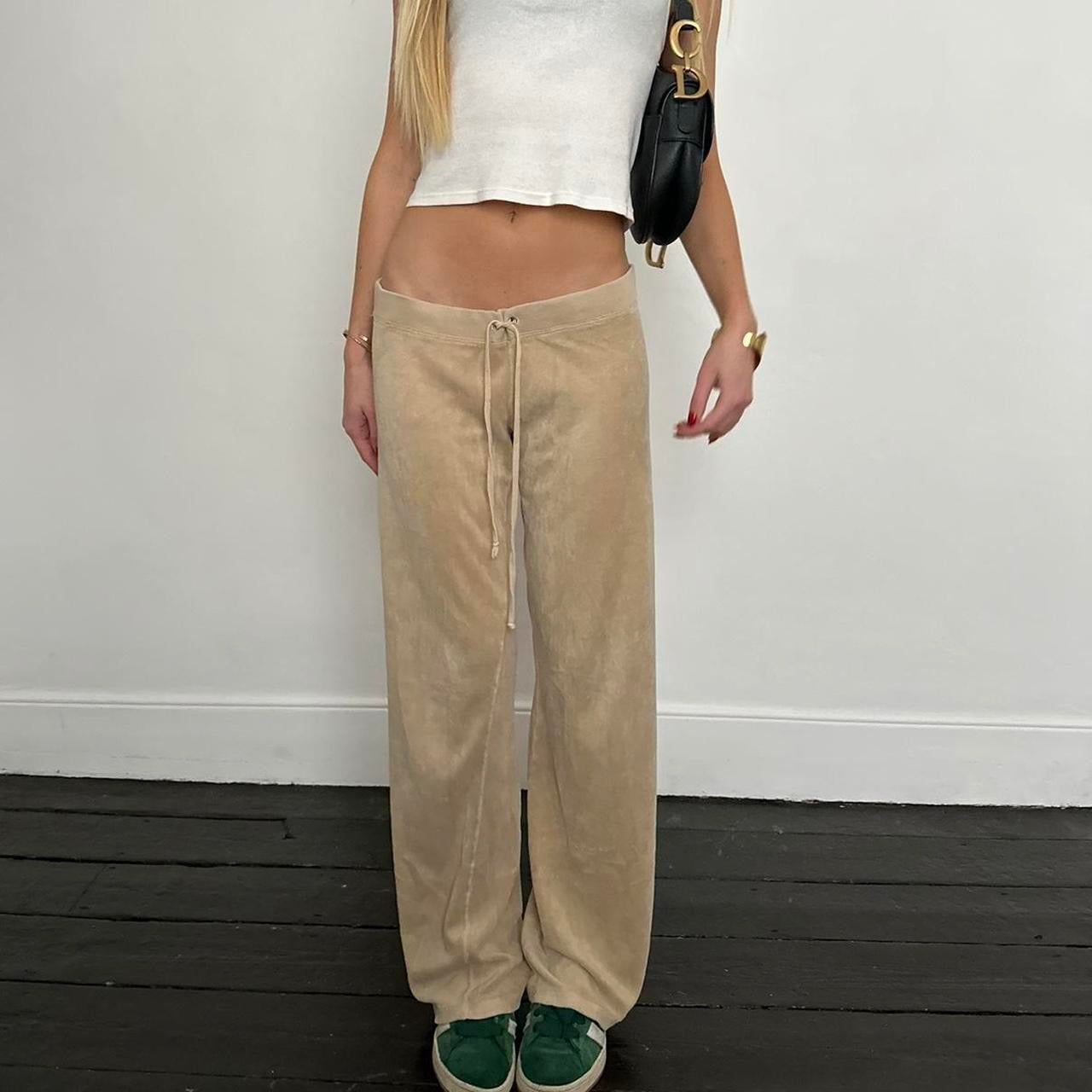 Vintage 90’s Juicy Couture velvet caramel sweatpants