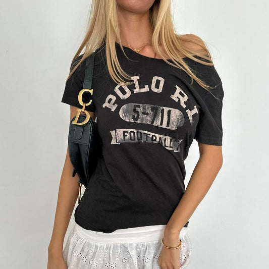 Vintage 2000’s Polo Ralph Lauren black off the shoulder tee