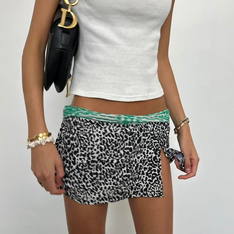 Vintage 90’s cheetah swim skirt