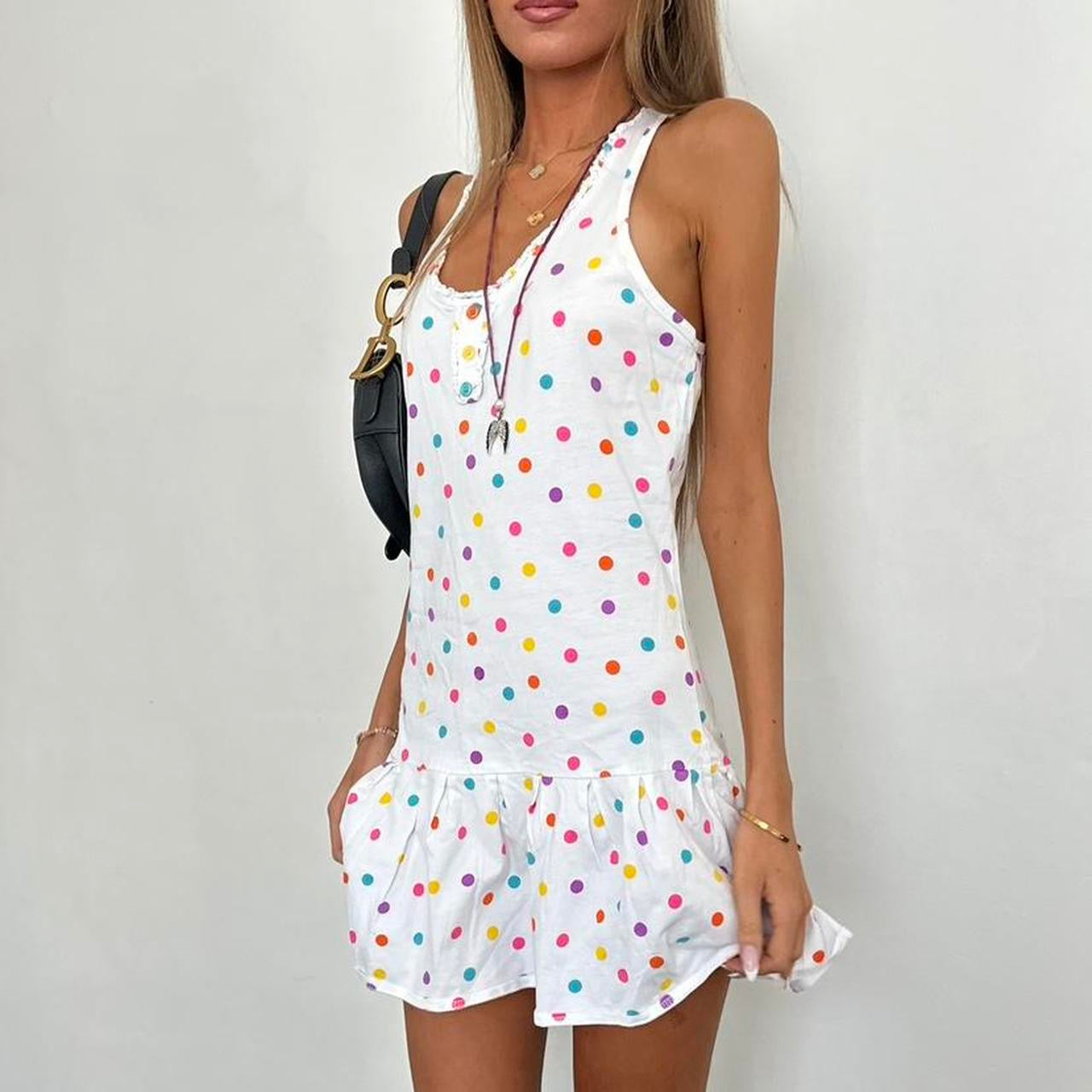 Vintage 00s polka dot mini dress