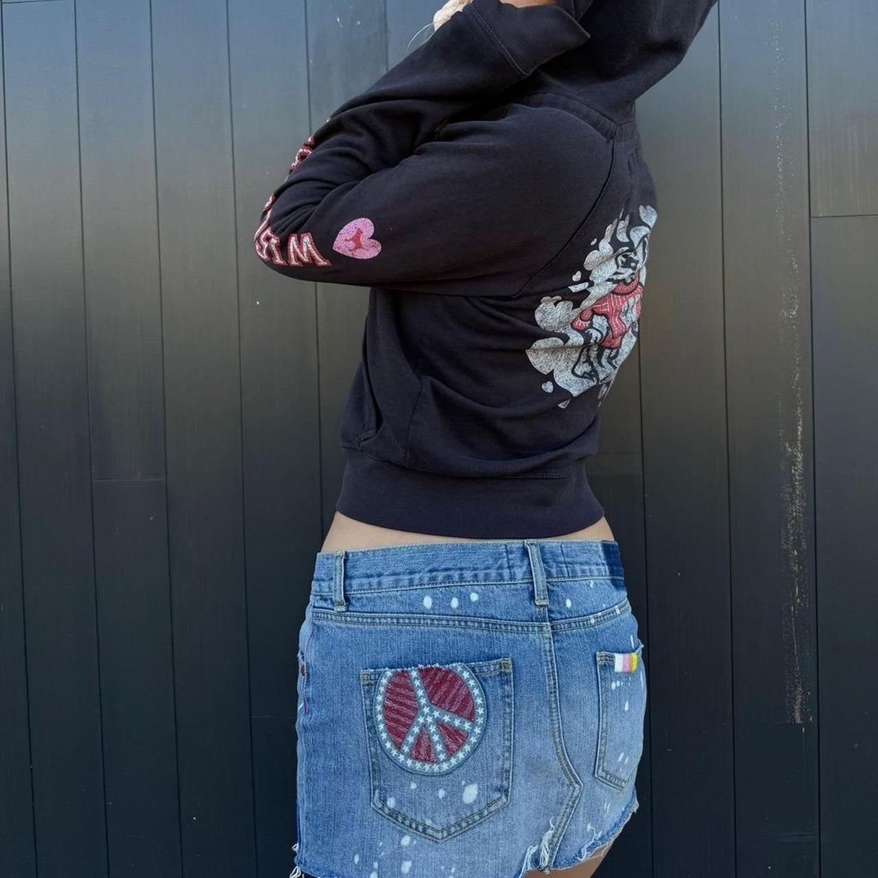 Vintage 90’s Victoria’s Secret denim mini skirt