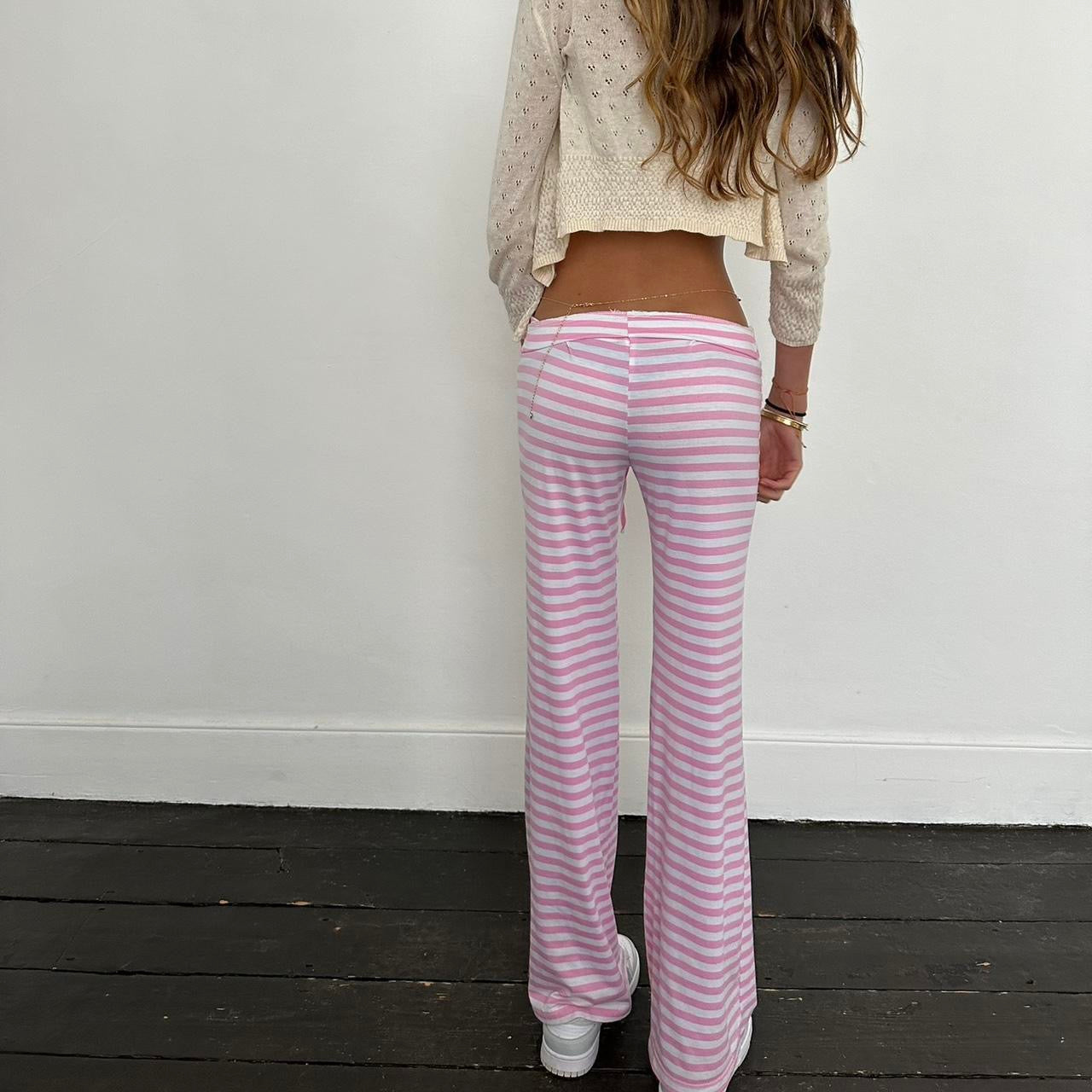 Vintage pink stripe pants 🩷