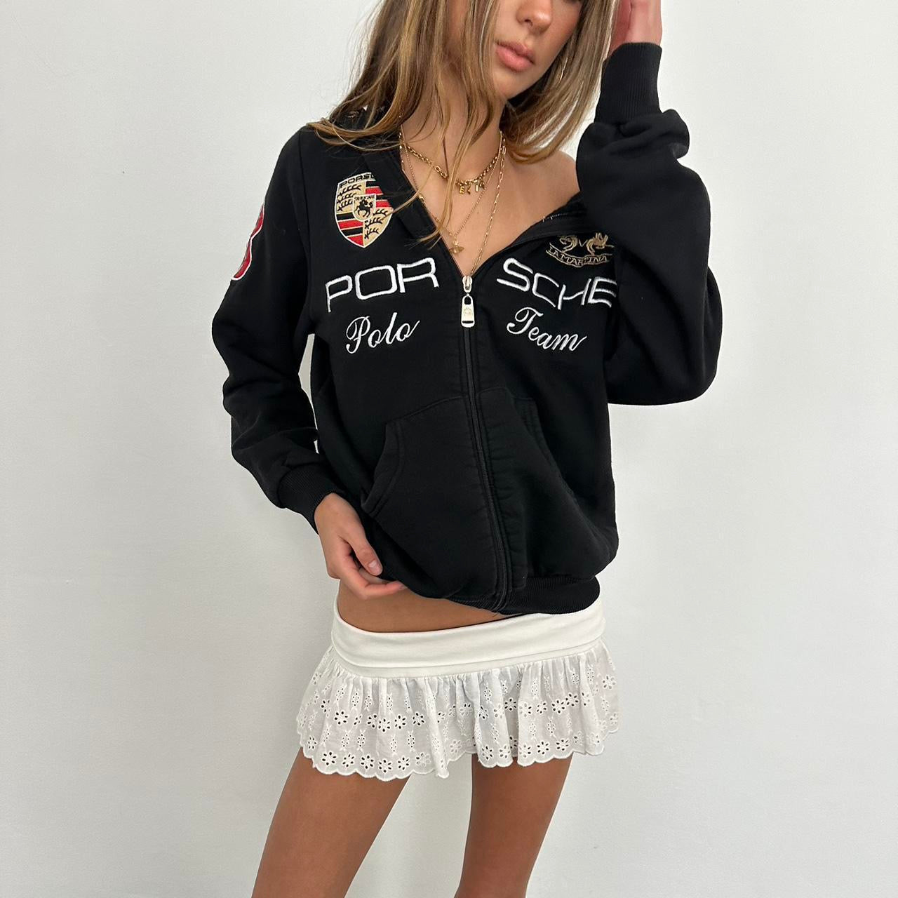 Vintage Porsche zip up hoodie