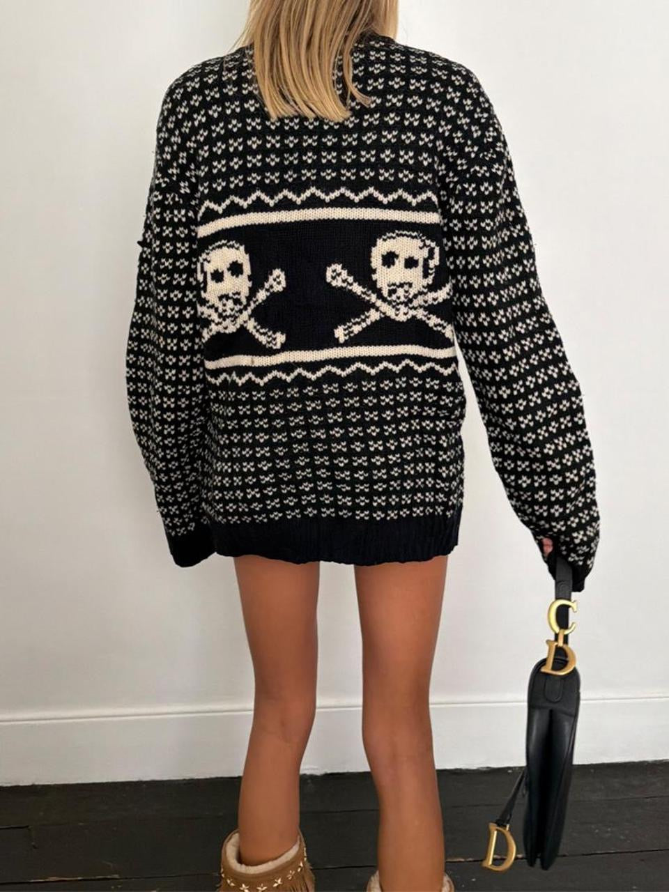 Vintage 00’s knit zip up cardigan jacket