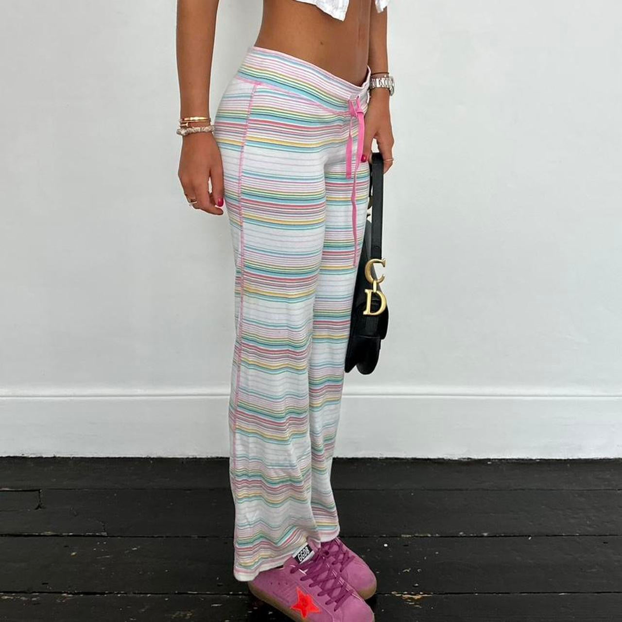 Vintage 2000’s Victorias Secret striped sweatpants