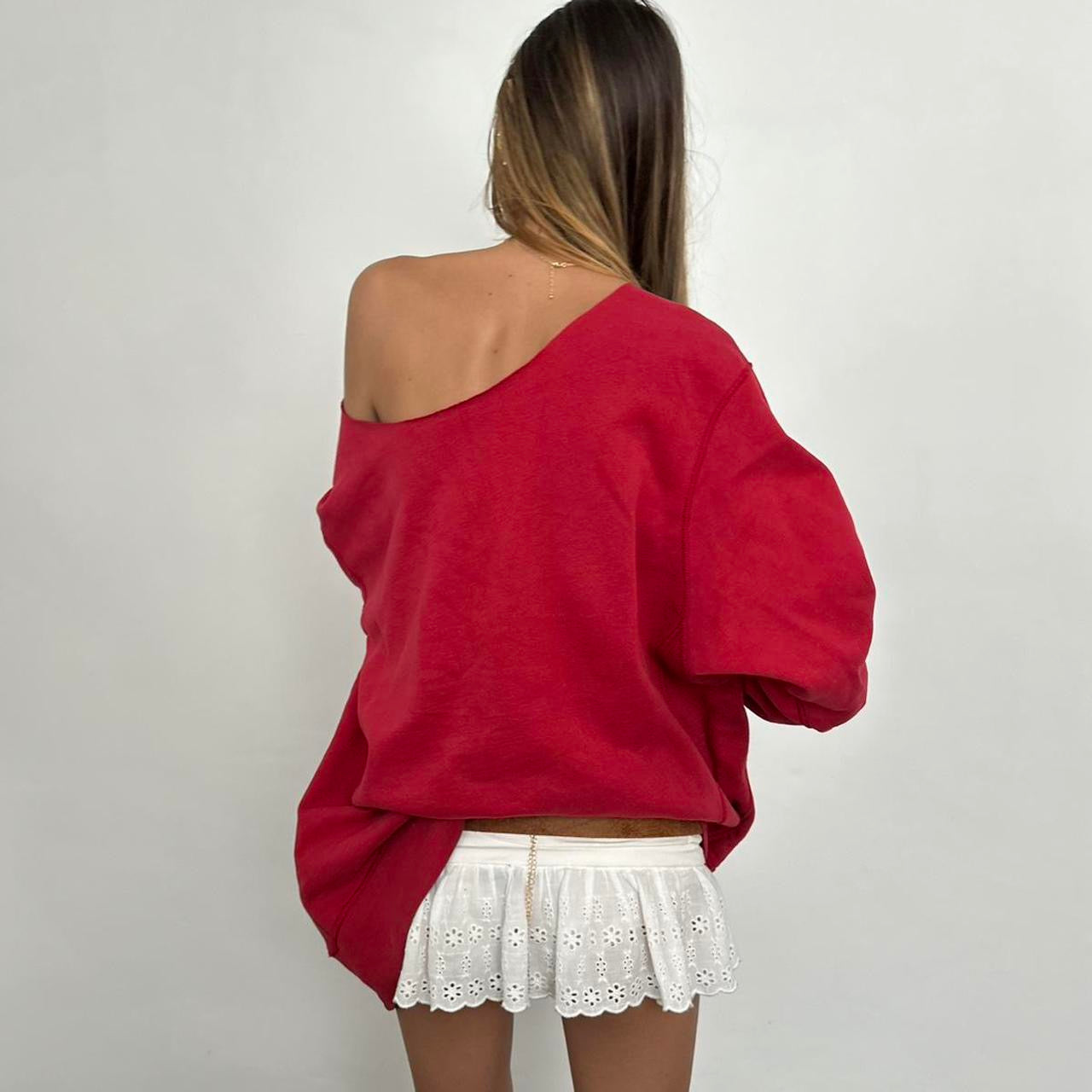 Vintage sporty red sweatshirt ❤️