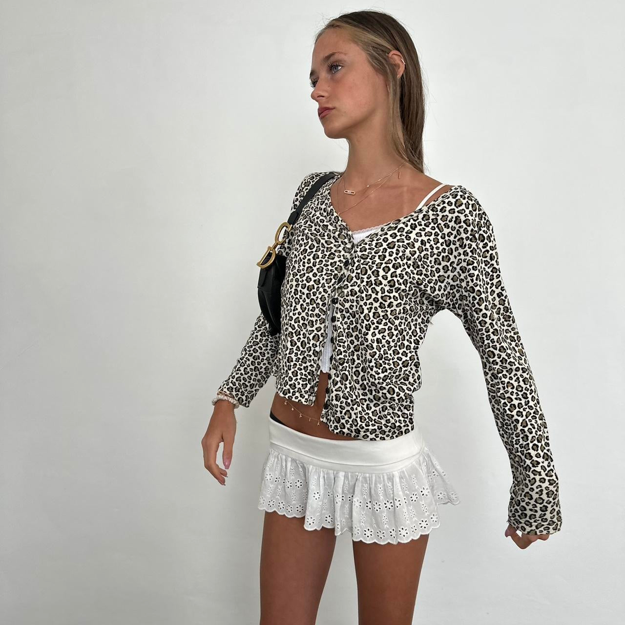 Vintage Victoria Secret leopard print cardigan