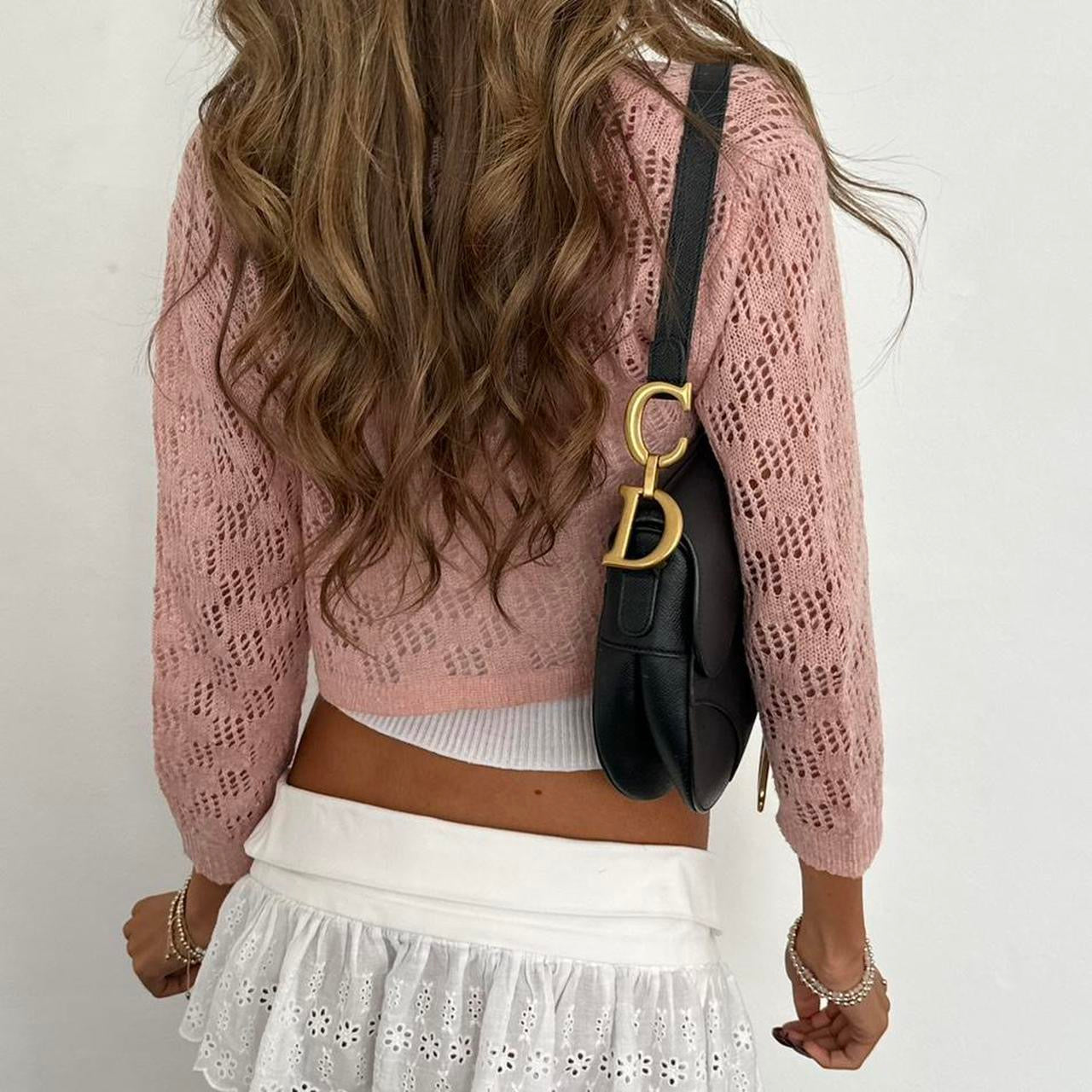 Vintage 2000s pink cardigan top