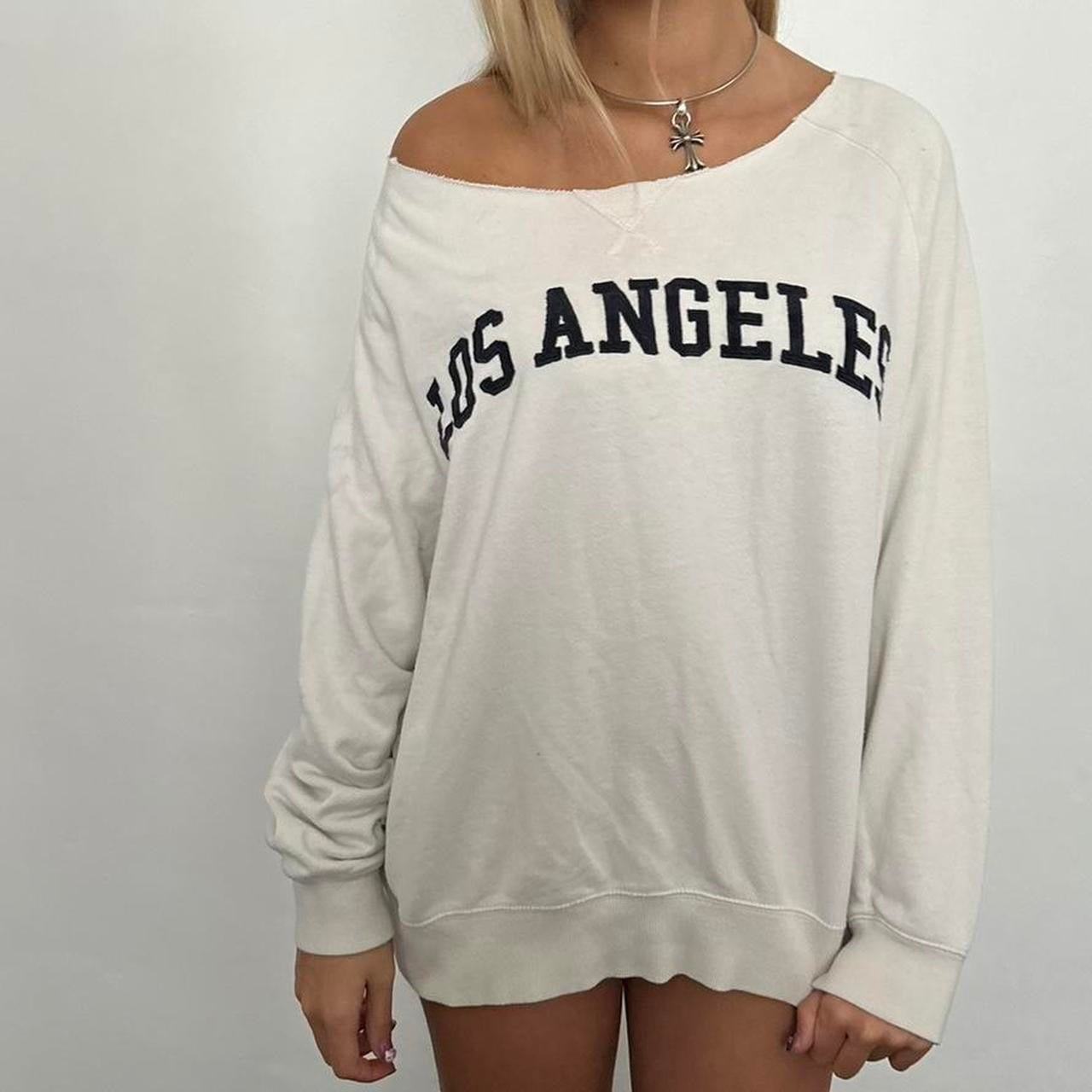 True vintage 90’s Los Angeles white sweatshirt