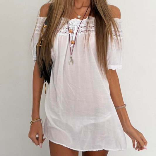 Vintage 2000’s white off the shoulder boho dress