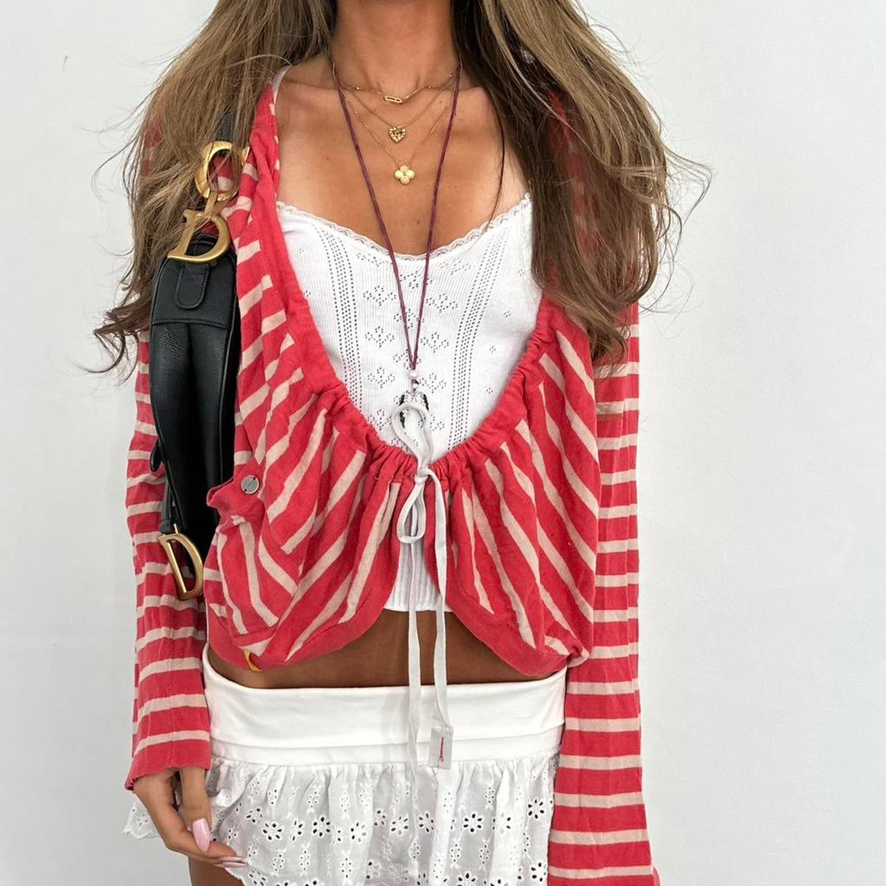 Vintage 2000’s striped cardigan top