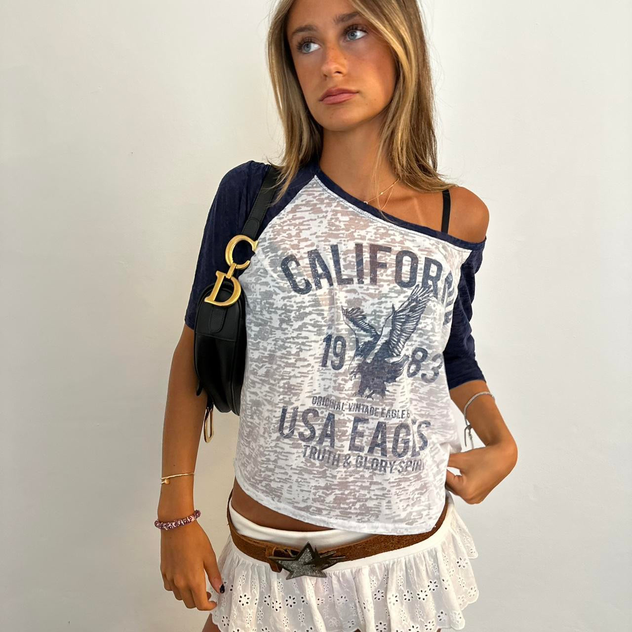 Vintage California USA Eagles tee 🩵