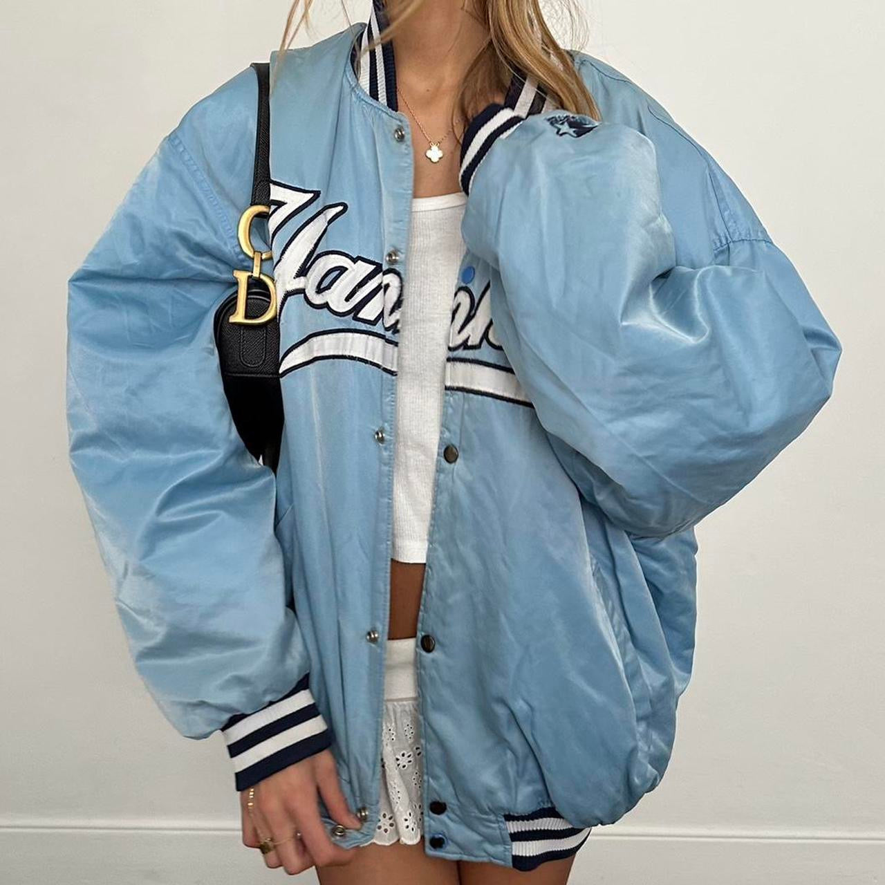 Vintage 90’s Yankees blue varsity bomber jacket