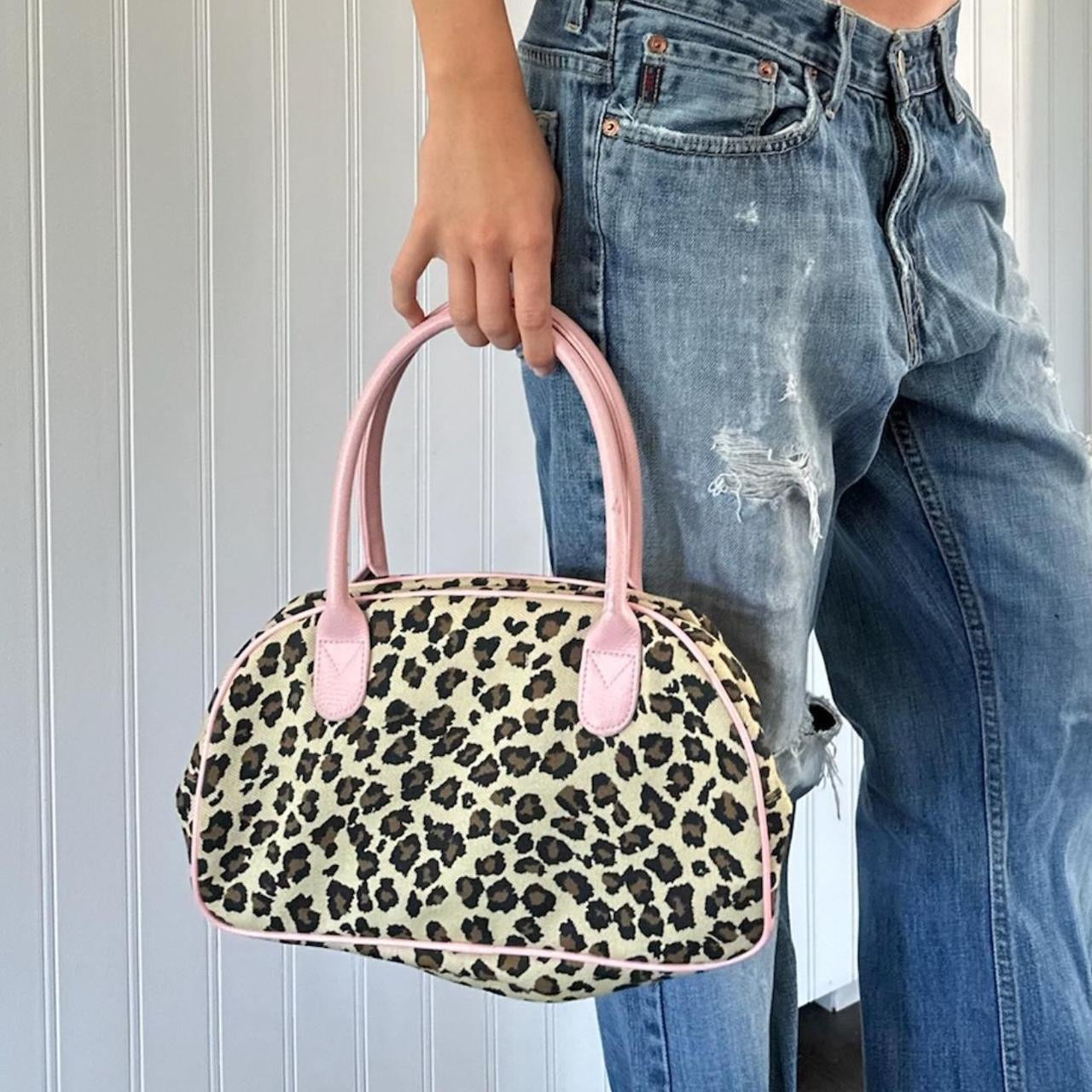 Vintage true 90’s leopard & pink bag